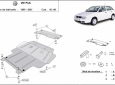 Предпазна кора за двигател, скоростна кутия, радиатор и предна броня Volkswagen Polo Classic 3