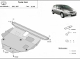 Метална предпазна кора за двигател Toyota Corolla Verso 3