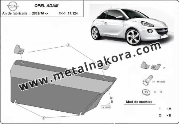 Предпазна кора за двигател и скоростна кутия Opel Adam