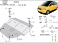 Метална предпазна кора за двигател Audi A2 3