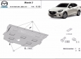 Предпазна кора за двигател, скоростна кутия, радиатор и предна броня Mazda 2 3