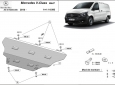 Предпазна кора за двигател, скоростна кутия, радиатор и предна броня Mercedes V-Class W447, 4x2, 1.6 D 3