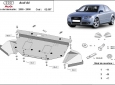 Предпазна кора за двигател, радиатор и предна броня Audi A4 B7 3