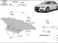 Предпазна кора за двигател, радиатор и предна броня Audi A4 B8 - дизел 3