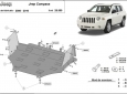Предпазна кора за двигател, скоростна кутия, радиатор и предна броня Jeep Compass 3
