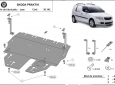 Предпазна кора за двигател, скоростна кутия, радиатор и предна броня Skoda Praktik 3