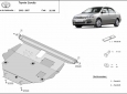 Метална предпазна кора за двигател Toyota Corolla 3