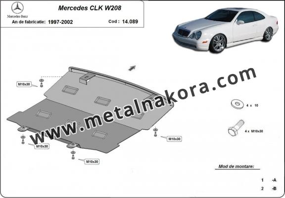 Метална предпазна кора за двигател Mercedes CLK