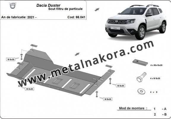 Предпазна кора за DPF Dacia Duster 