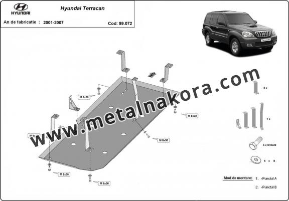 Предпазна кора за резервоар Hyundai Terracan