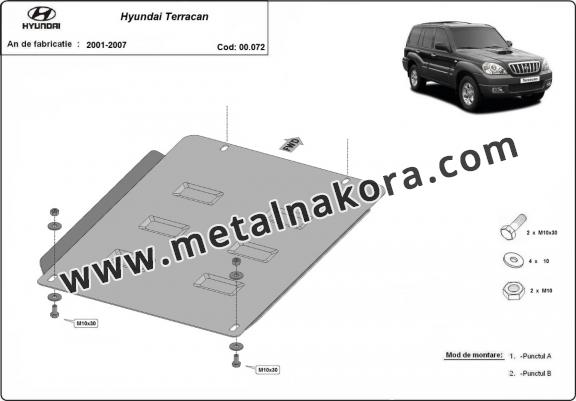 Предпазна кора за скоростна кутия Hyundai Terracan