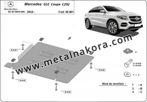 Предпазна кора за скоростна кутия Mercedes GLE Coupe C292