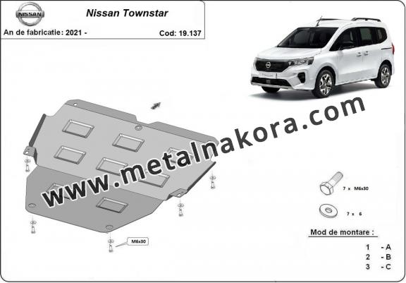 Предпазна кора за двигател, скоростна кутия и радиатор Nissan Townstar