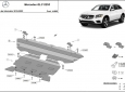 Предпазна кора за двигател, скоростна кутия, радиатор и предна броня Mercedes GLC X253 3