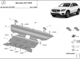 Предпазна кора за двигател, скоростна кутия, радиатор и предна броня Mercedes GLC X253 2