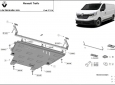 Предпазна кора за двигател, скоростна кутия и радиатор Renault Trafic  12