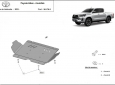 Предпазна кора за двигател Toyota Hilux Invincible 3