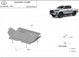 Предпазна кора за двигател Toyota Hilux Invincible 3