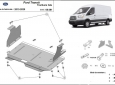 Предпазна кора за двигател Ford Transit - Предно предаване 3