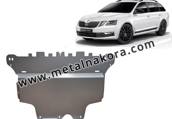 Алуминиев Предпазна кора за двигател и скоростна кутия Skoda Octavia III - ръчна скоростна кутия