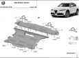 Предпазна кора за двигател, скоростна кутия, радиатор и предна броня Alfa Romeo Stelvio 3