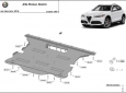 Предпазна кора за двигател, скоростна кутия, радиатор и предна броня Alfa Romeo Stelvio 3