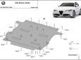 Предпазна кора за двигател, скоростна кутия, радиатор и предна броня Alfa Romeo Giulia 3