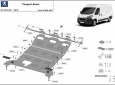 Алуминиев Предпазна кора за двигател и скоростна кутия Peugeot Boxer 3