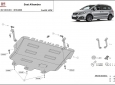 Предпазна кора за двигател, скоростна кутия, радиатор и предна броня Seat Alhambra - Webasto 2