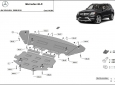 Предпазна кора за двигател, скоростна кутия, радиатор и предна броня Mercedes GLK X204 3