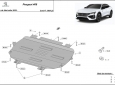 Алуминиев Предпазна кора за двигател, скоростна кутия, радиатор и предна броня изработени от алуминий Peugeot 408 3