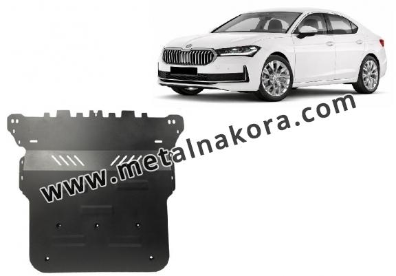 Предпазна кора за двигател, скоростна кутия, радиатор и предна броня Skoda Superb 4