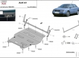 Алуминиев предпазна кора за двигател Audi A3 2