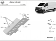 Предпазна кора за двигател, скоростна кутия, радиатор и предна броня Nissan Interstar 2