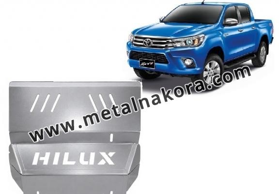 Предпазна кора за радиатор Toyota Hilux Revo - алуминий
