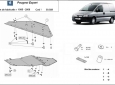 Предпазна кора за двигател, скоростна кутия, радиатор и предна броня Peugeot Expert 2