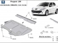 Предпазна кора за двигател, скоростна кутия и радиатор Peugeot 206 2