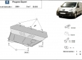 Unterfahrschutz für Motor und Getriebe aus Stahl für  Peugeot Expert 2