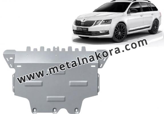 Алуминиев Предпазна кора за двигател и скоростна кутия Skoda Octavia III - ръчна скоростна кутия