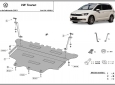 Алуминиев Предпазна кора за двигател, скоростна кутия и радиатор Volkswagen Touran 2