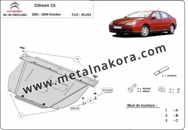 Предпазна кора за двигател и скоростна кутия Citroen C5 1