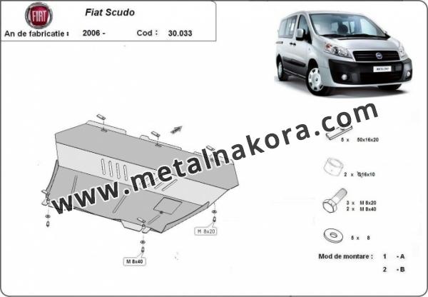 Предпазна кора за двигател, скоростна кутия и радиатор Fiat Scudo 1