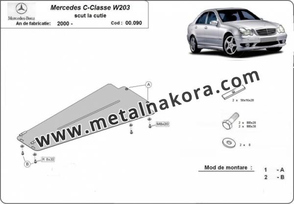 Предпазна кора за скоростна кутия Mercedes C-Clasee W203 1