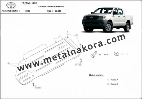 Предпазна кора за скоростна кутия и диференциал Toyota Hilux 1