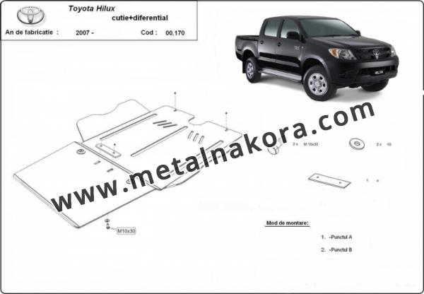 Предпазна кора за скоростна кутия и диференциал Toyota Hilux 3
