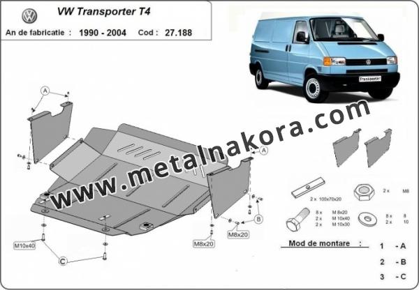 Предпазна кора за двигател и скоростна кутия VW Transporter T4 Caravelle 3
