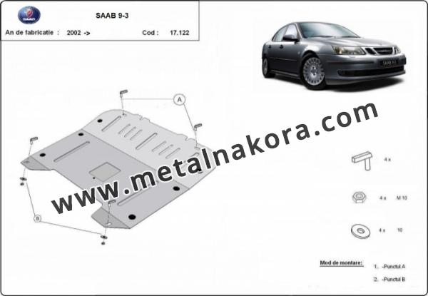 Предпазна кора за двигател, скоростна кутия и радиатор Saab 9-3 1