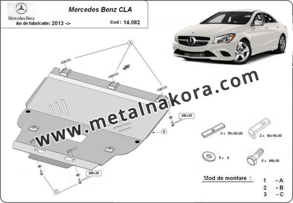 Предпазна кора за двигател, скоростна кутия и радиатор Mercedes  CLA X117 3