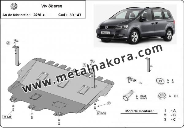 Предпазна кора за двигател и скоростна кутия Volkswagen Sharan 1