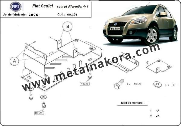 Предпазна кора за диференциал Fiat Sedici 1